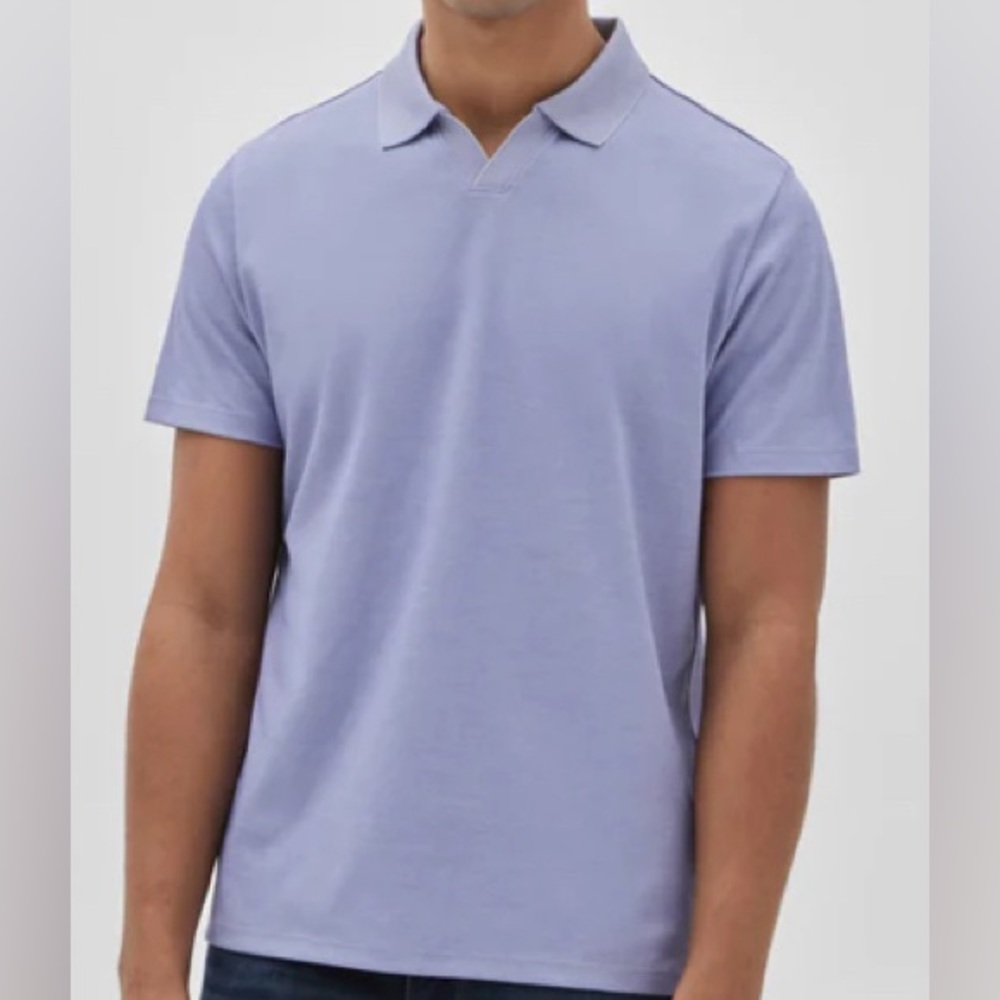 Robert Barakett Casey Johnny Collar Polo. Size: Medium. Color: Heirloom Lilac